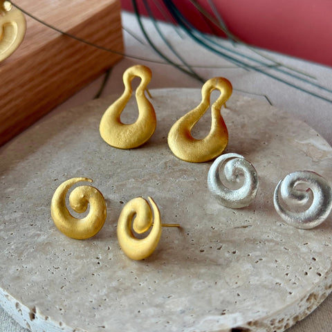 Rombo Studs Gold