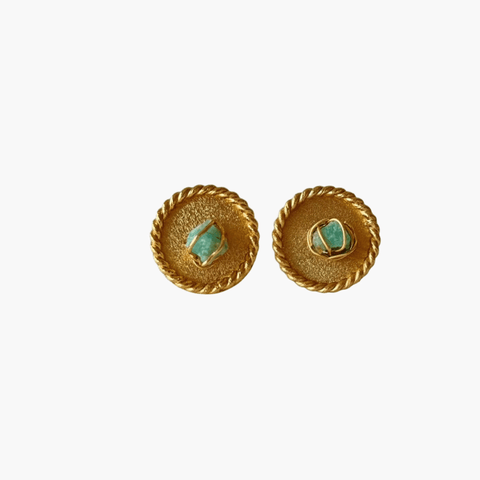Stud Trenza Esmeralda