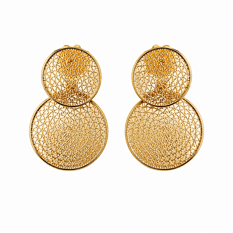 Topo Doble Circulo Gold