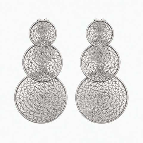 Triple Circulo Earring