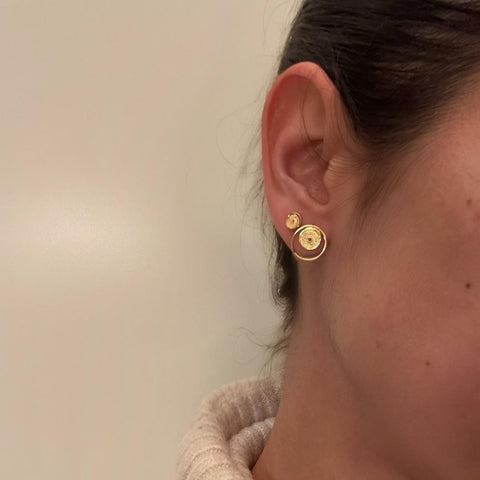 Double Circle Filigrana Gold