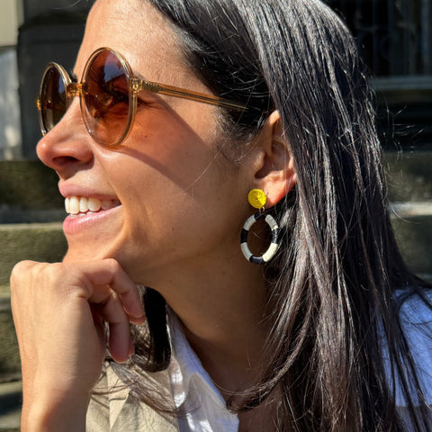 Zebra Earring