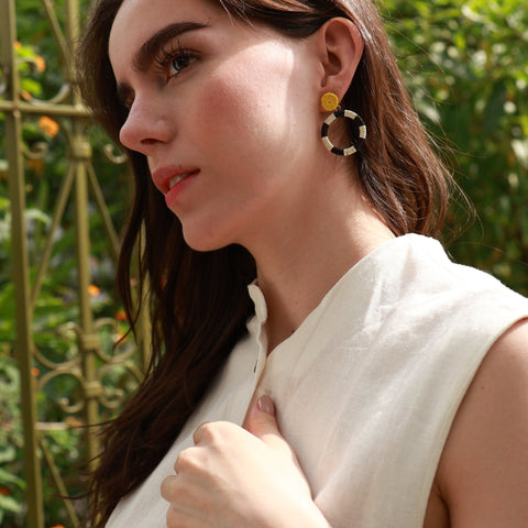 Zebra Werregue Earring