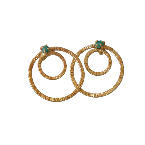 Stud Doble Circulo Martillado