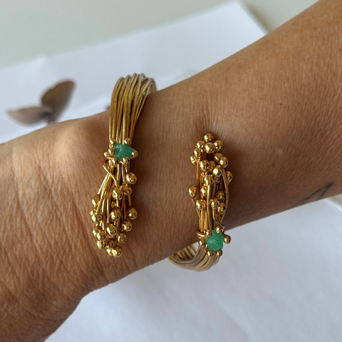 Emerald Spiral Bracelet