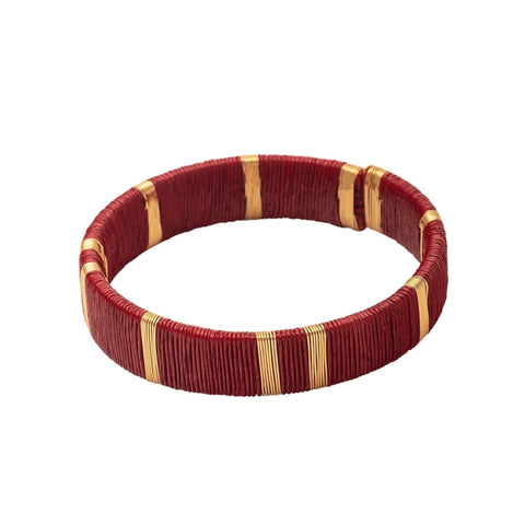 Armreif Juaca  Rot von Bamboleira