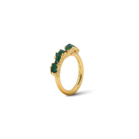 Bang Ring von Fenomena aus Roh-Smaragden