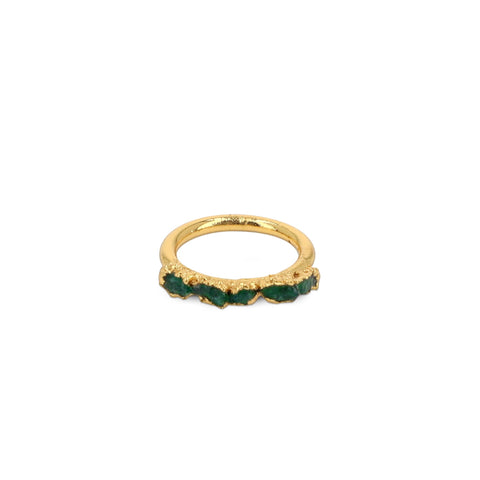 Bang Ring von Fenomena aus Roh-Smaragden