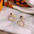 Ohrringe Cassandra Mini Earrings in Natural von Bamboleira