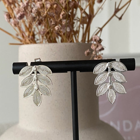 Ohrring Hoja Filigrana Silber von Silver Collection by CosaLinda