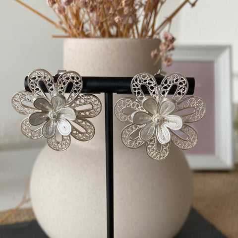 Ohrring Flor Filigrana Silber von Silver Collection by CosaLinda
