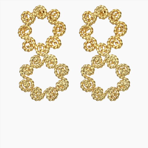 Ohrring Gardenia Double Studs von Ana Carolina Valencia