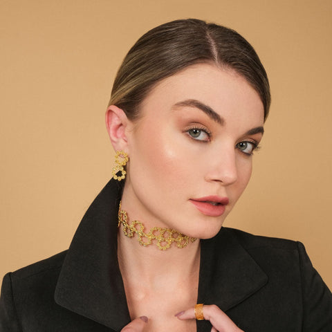 Ohrring Gardenia Double Studs von Ana Carolina Valencia