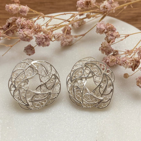 Ohrring Nido de Hojas Silber von Silver Collection by CosaLinda