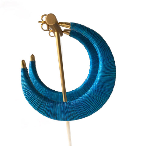 Ohrring Pescadora in Blau von Bamboleira