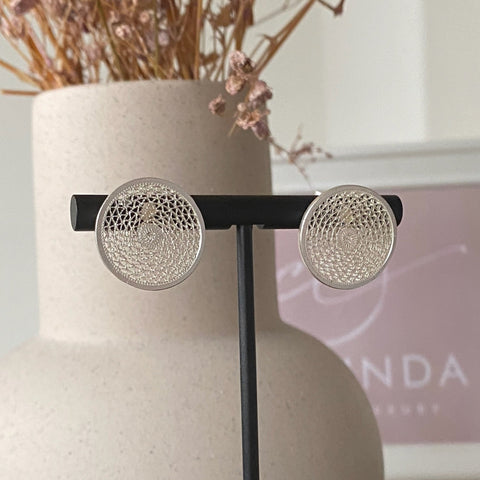 Ohrring Topo Filigrano Silver von Silver Collection by CosaLinda