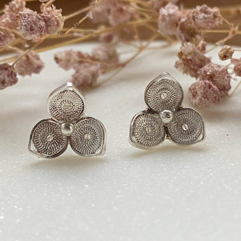 Ohrring Topo Triple Silver von Silver Collection by CosaLinda