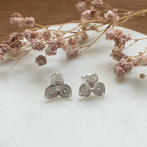Ohrring Topo Triple Silver von Silver Collection by CosaLinda