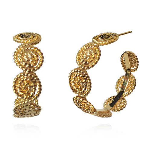 Ohrring Tropicalia Mini Hoops Gold von Ana Carolina Valencia