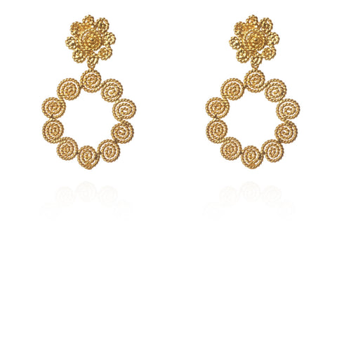 Ohrring Tropicalia Salsa Earrings Gold von Ana Carolina Valencia
