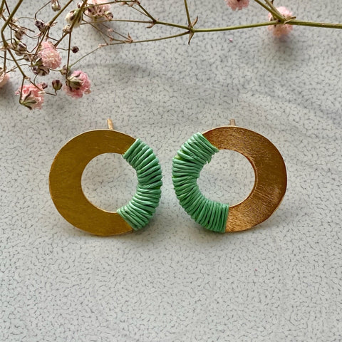 Ohrring Venus Mini in Mint von Bamboleira