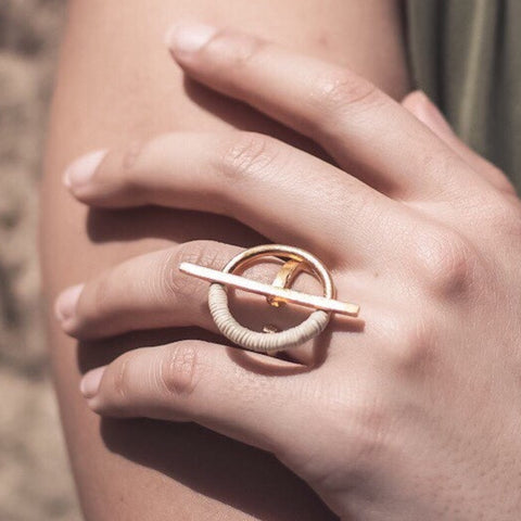 RIng Charambira in Natural von Bamboleira
