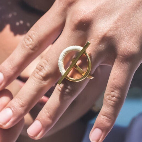 RIng Charambira in Natural von Bamboleira