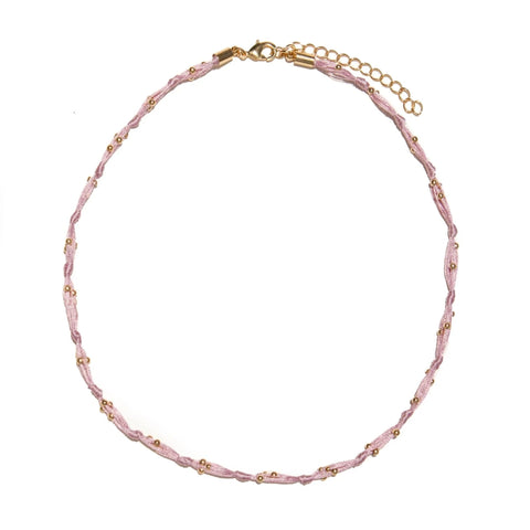 Halskette Siara Necklace in Soft Pink von Pajarolimon